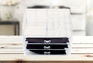 Organizador de 2 Piezas para Maquillaje y Accesorios