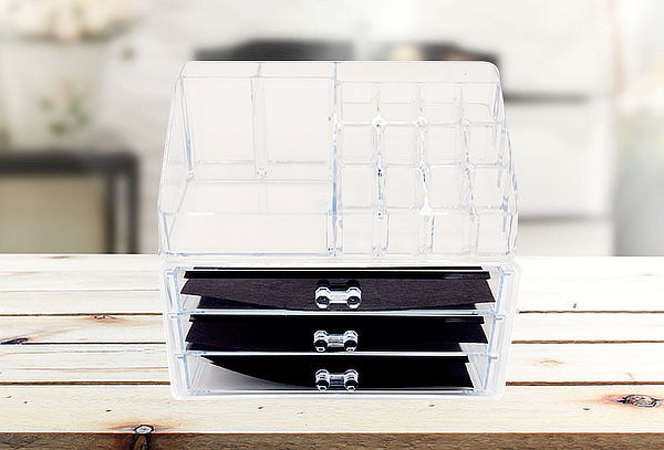 Organizador de 2 Piezas para Maquillaje y Accesorios