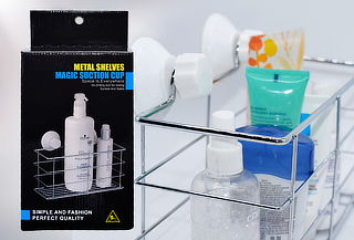 Canasto Organizador para Ducha con Ventosas