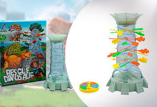 Juego De Mesa Didáctico Salva Al Dinosaurio
