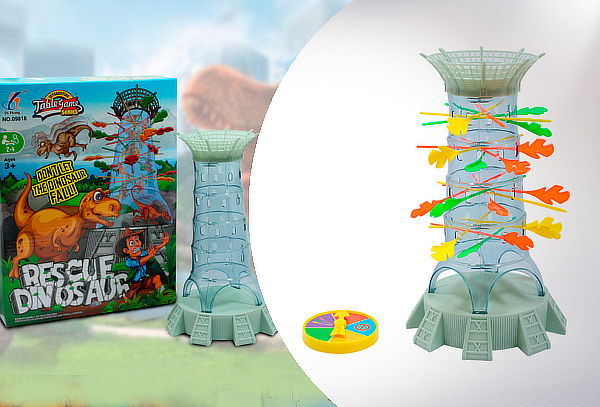 Juego De Mesa Didáctico Salva Al Dinosaurio