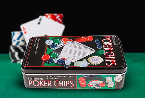 Juego De Mesa 100 Fichas Poker Chips