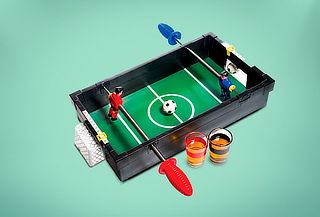 Juego de Bar Taca Taca 2 Jugadores con 2 Vasos