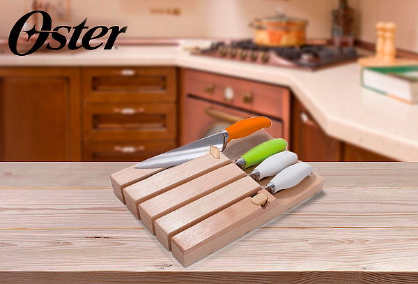 Set Cuchillería de 6 Piezas con Mango de Silicona Oster