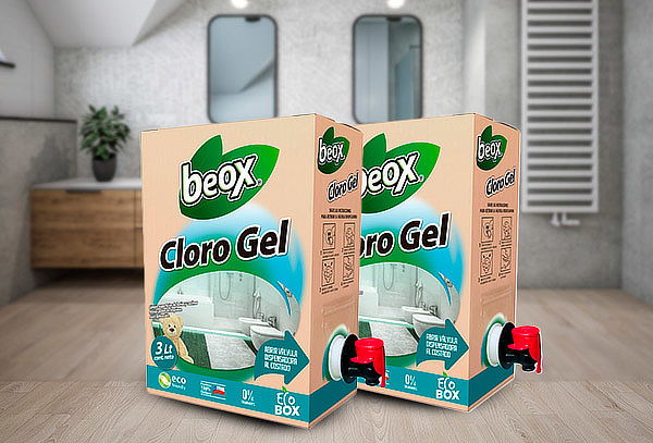 2 Cajas de CloroGel Marca Beox  ecobox de 3 litros cada una