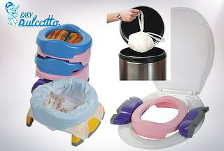 Pelela portatil Potette 3 en 1 c/bolsas bio degradables 