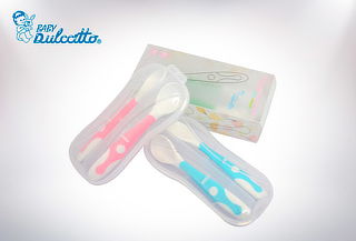Set de Cucharas Flexibles 2 unidades con estuche. 