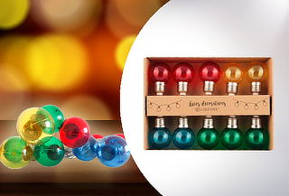 Guirnalda Ledzone Colores Transparente 10 Led Pilas
