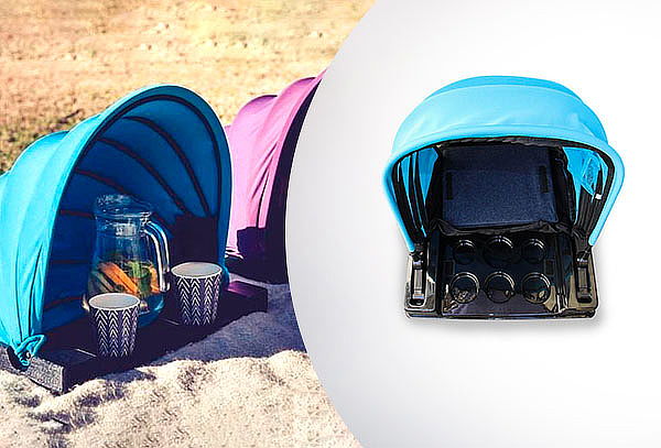 SunShader Quitasol Sombrilla de Playa porta Botellas