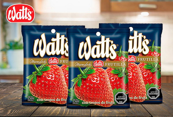 Pack 3 Watt's Mermelada Frutilla 250 g