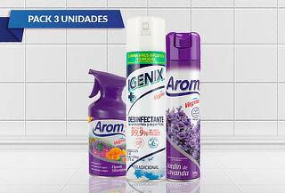 Pack Desodorantes Ambientales Arom-Igenix 3 Unidades