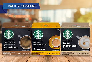 36 Cápsulas Starbucks NESCAFÉ® Dolce Gusto® Sabor a elección
