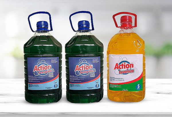 10 Lts Detergente Action + 5 Lts de Lavaloza Action