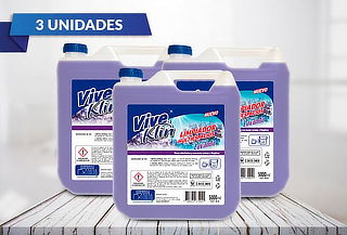 3 Bidones de Limpia pisos Lavanda de 5 Lts. Viveklin