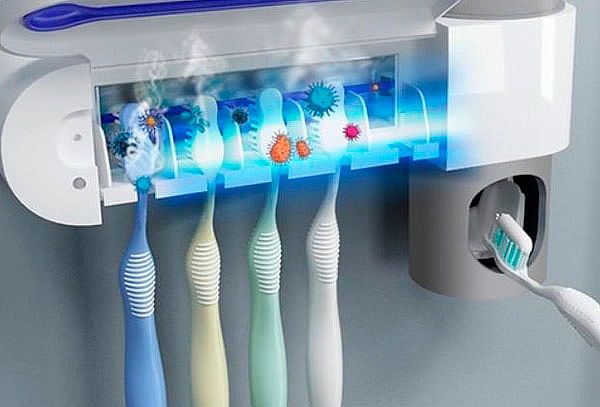 Esterilizador UV de cepillos 3 en 1 con retiro