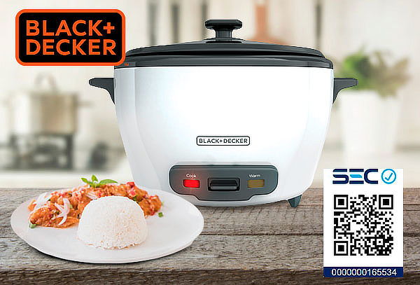 Olla arrocera Black & Decker 22 tazas