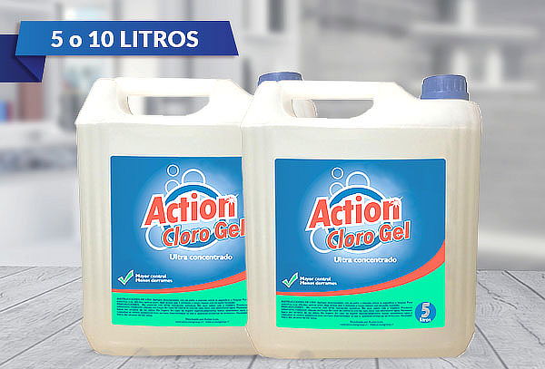 5 Litros de Cloro Gel Action Concentrado
