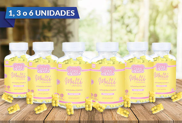 Gomitas Multi Vitamins Gumi Bears 