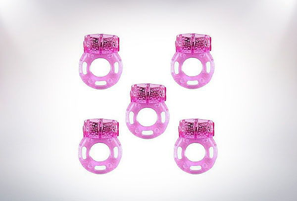 Set de 5 anillos Vibradores de Silicona
