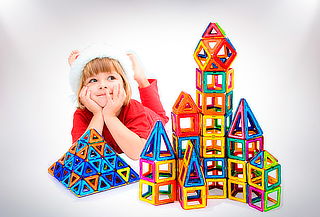 Juego Magnético Didáctico 20 Piezas Mag-building