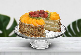Plato Torta de Vidrio 31cm con Pie Libbey