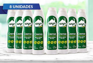 Pack 8 Botellas Crema Limpieza Wyn 750ml