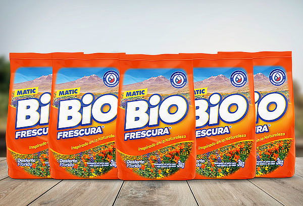 Pack 18kg  Detergente en Polvo BioFrescura Desierto Florido