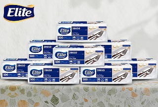 9 paquetes de servilleta Elite mesa flores pack 500 Un.