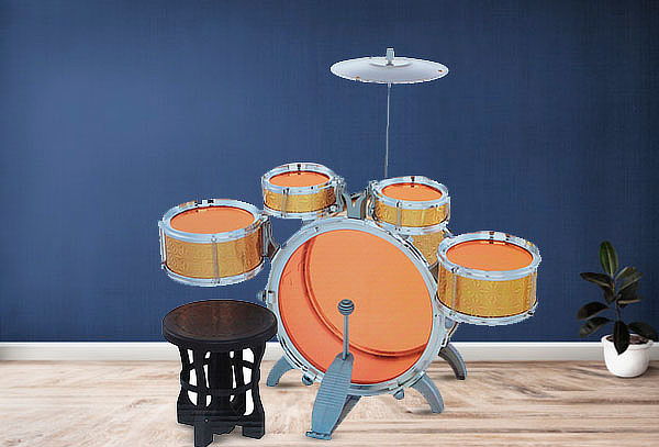 Batería Musical Niño Juguete Jazz Drum + Piso