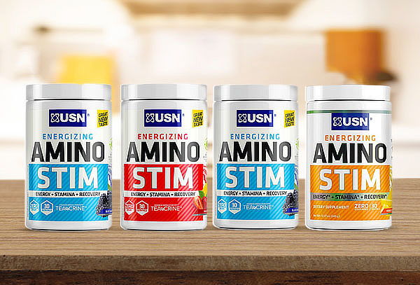 Aminoácido Amino stim 30  servicios Marca USN