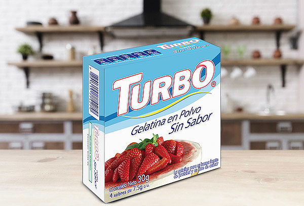 Pack 6 Gelatinas en Polvo sin Sabor Turbo 
