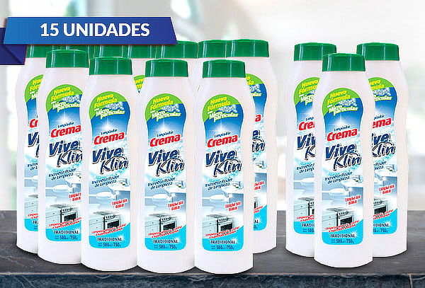 15 botellas de Limpiador en Crema Tradicional 750 Grs.