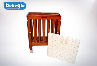 Cuna Madera Plegable RS-810 Bebeglo