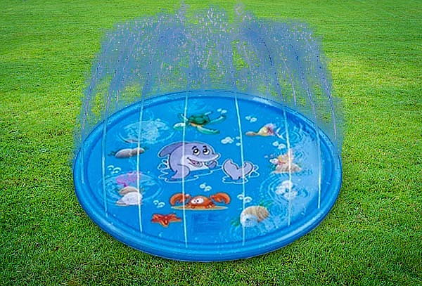 Alfombra De Agua Piscina Niños Cascada 100cm