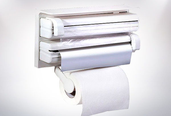 Dispensador Porta Rollo Triple Cocina
