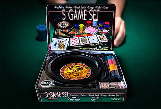 Juego De Mesa Ruleta 100 Fichas Set 5 Juegos