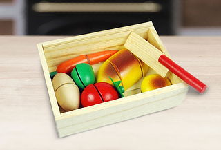Corta Fruta Infantil de Madera
