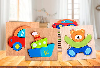 Puzzles Encaje Infantil de Madera
