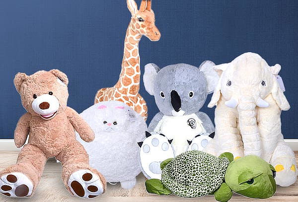 Peluches animales. Modelo y Medida a elección