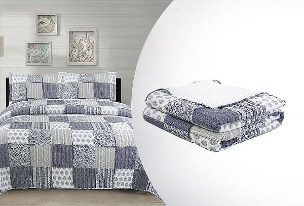 Cubrecama Ruffles Sherpa Chantilly 