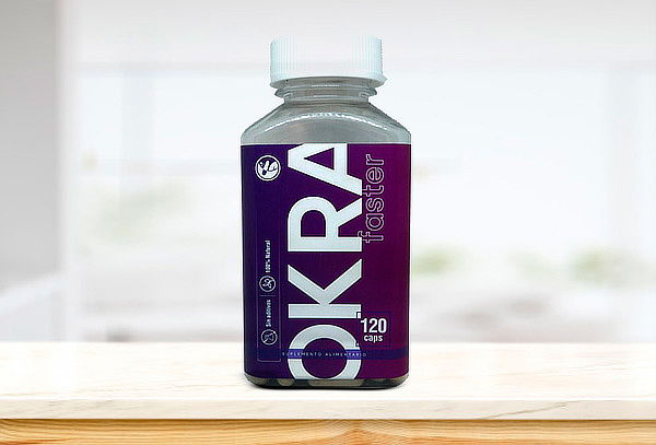 Okra Faster 500 mg Natural Farm 120 Caps