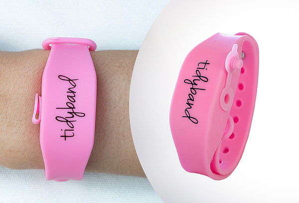 Pulsera dispensadora de alcohol gel Tidyband color