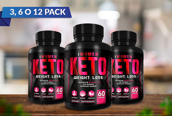 3, 6 o 12 Pack 100% Women Keto