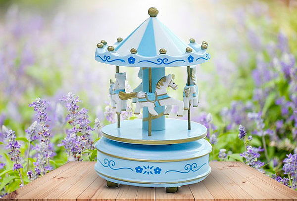Carrusel Musical Infantil de Madera