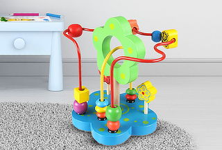 Motricidad Flor Infantil de Madera