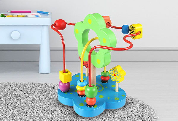 Motricidad Flor Infantil de Madera