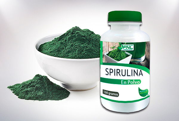 Spirulina Orgánica en Polvo 160 g Laboratorio FNL