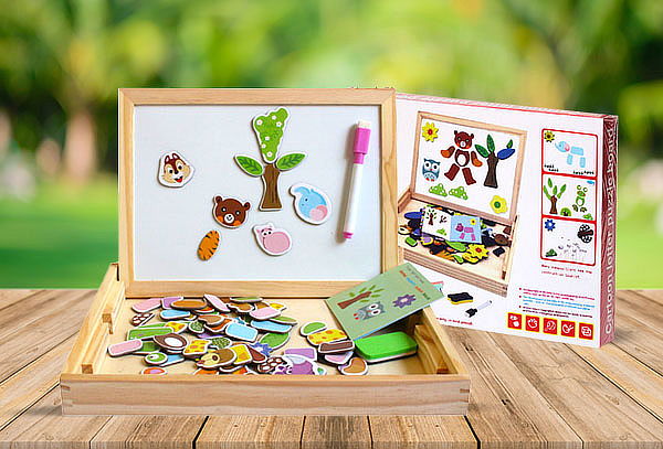 Pizarra Puzzle Didactica Niños  Plantas