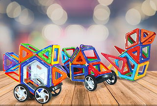 Juego Magnetico Didactico 3d Lego 36 Piezas