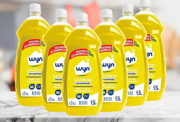 ¡Super Pack! Pack de 6 Lavaloza 1,5 lt marca WYN 